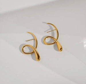 Minimalist Line art Earrings