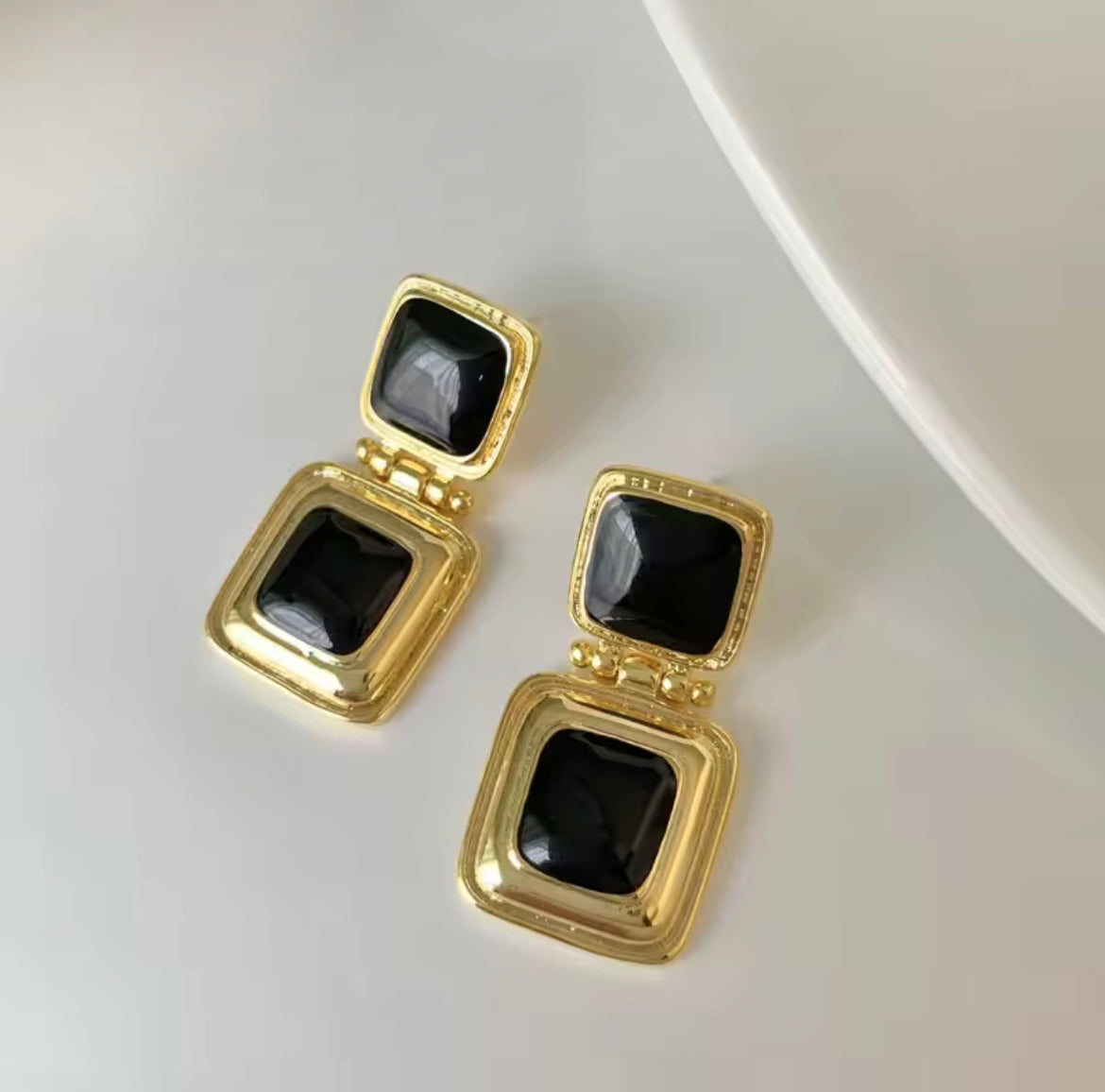 Geometric Square Earrings