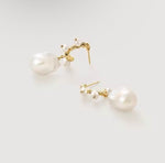 Vintage Baroque Pearl Earrings