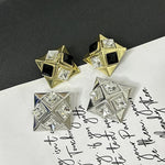 Sparkling Square Earrings