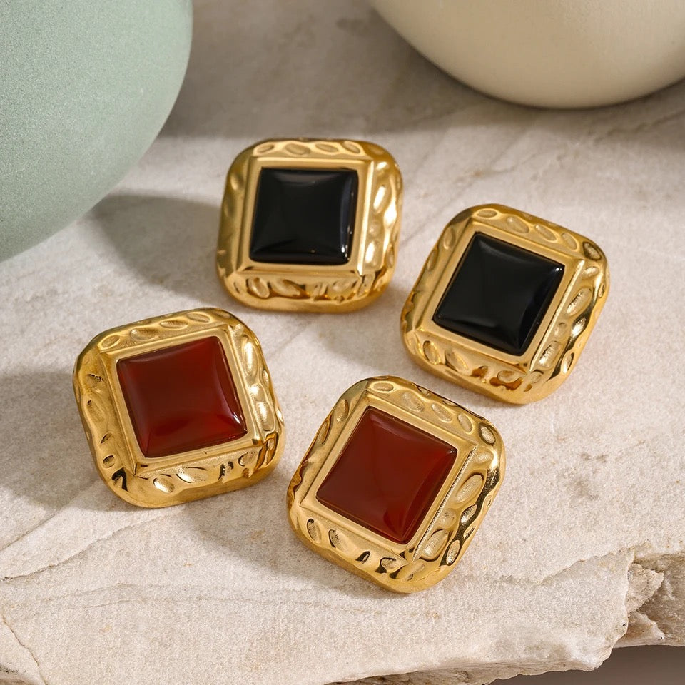 Square Stud Earrings