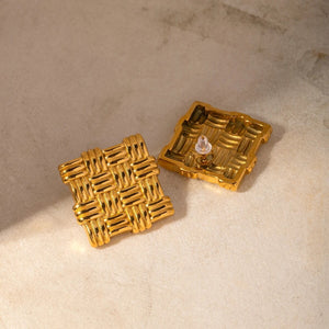 Square Stud Earrings