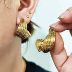 Irregular Twisted Metal Earrings