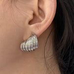 Irregular Twisted Metal Earrings