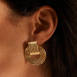 Grain Compass Shaped Earrings