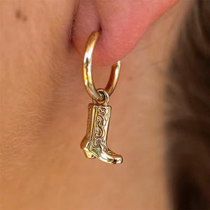 Cowboy Boots Pendant Earrings